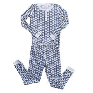 Roller Rabbit Girls Pima Cotton Elephant Printed Long Sleeve 2PC Pajama Set 14